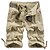 cheap Hiking Trousers &amp; Shorts-Men&#039;s Hiking Shorts Hiking Cargo Shorts Military Solid Color Summer Outdoor 12&quot; Ripstop Quick Dry Multi Pockets Breathable Cotton Knee Length Shorts Bottoms Grey Khaki Dark Green Light Blue Work