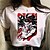 billige Cosplay til hverdagsbrug-Inspireret af Demon Slayer Cosplay Polyester / bomuldsblanding Anime Tegneserie Harajuku Grafisk Kawaii Trykt mønster T恤衫 Til Herre / Dame