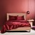 cheap Home Textiles-4 Pieces Satin Sheet Sets Hotel Luxury Silky Bed Sheets Soft Premium Satin Sheets Wrinkle &amp; Fade Resistant Bedding Set Sheet Set, Include 1 Deep Pocket Fitted Sheet(12inch),1 Flat Sheet, 2 Pillowcases