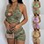 abordables Pulls-Chandail Femme Spandex Sexy Mince Pull Cardigans Printemps Eté Col en U Fleur verte Fleur violette Prime / Sans Manches