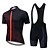 cheap Cycling Clothing-men&#039;s cycling jersey bib shorts black sets bike clothing short sleeve