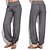abordables Vêtements d&#039;exercice, de fitness et de yoga-listha casual soft yoga sarouel femme taille haute sport pantalon ample ample d gris