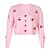 cheap Cardigans-Women&#039;s Cardigan Floral Print Casual Long Sleeve Sweater Cardigans Fall Spring Summer Open Front Blushing Pink White