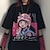 abordables Cosplay Mangas du Quotidien-Gothique Cosplay Costume de Cosplay Manches Ajustées Anime Imprime Harajuku Art graphique Kawaii Tee-shirt T-shirt Pour Homme Femme Adulte