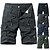 cheap Hiking Trousers &amp; Shorts-Men&#039;s Hiking Shorts Hiking Cargo Shorts Military Summer Outdoor 10&quot; Ripstop Quick Dry Breathable Sweat wicking Cotton Knee Length Shorts Bottoms Army Green Blue Grey Black Work Hunting Fishing 28 29
