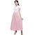 baratos Skirts-Saia feminina uma linha swing maxi vintage saia cor sólida plissado cintura alta moda elegante diário m l xl