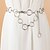 abordables Belts-Mujer Cadena Blanco Viaje Vacaciones Vestido Cinturón Color sólido / Fiesta / Legierung