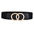 cheap Belts-Women&#039;s Waist Belt Black White Party Wedding Street Daily Belt Pure Color / Red / Fall / Winter / Spring / Summer