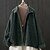 cheap Plus Size Outerwear-Women&#039;s Plus Size Coat Button Daily Wear Button Down Collar Fall Spring Regular Green Orange L XL 2XL 3XL 4XL