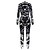 abordables Robes Vintage-Déguisement Halloween Homme Squelette / Crâne Costume de Cosplay Halloween Halloween Halloween Noir Costumes Carnaval / Collant / Combinaison / Collant / Combinaison