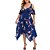 cheap Plus Size Dresses-Women&#039;s Plus Size Floral Swing Dress V Neck Half Sleeve Fashion Spring Summer Causal Vacation Maxi long Dress Dress