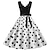 billige Vintage kjoler-elegant retro vintage 1950&#039;er boldkjole kjole flare kjole knælang gentlewoman kvinders a-line v-hals normal karneval dailywear afslappet aftenfest voksenkjole forår&amp;amp; sommer