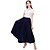 abordables Skirts-Falda de mujer una línea swing maxi falda vintage color sólido plisado cintura alta moda elegante diario m l xl