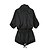 cheap Plus Size Outerwear-Women&#039;s Plus Size Coat Elastic Drawstring Design Plain Work Round Neck Long Sleeve Fall &amp; Winter Long Black XL XXL 3XL 4XL