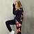 cheap Sports Athleisure-Women&#039;s Full Zip Street Casual Tracksuit Sweatsuit Jogging Suit 2 Pieces Long Sleeve Breathable Soft Comfortable Running Everyday Use Sportswear Butterfly White Black Blue Activewear / Athleisure