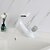 abordables Brico &amp; Déco-Robinet de lavabo de salle de bain à poignée unique nickel brossé / chrome / finitions peintes robinets de lavabo cascade à un trou en laiton mitigeur de lavabo