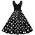 billige Vintage kjoler-elegant retro vintage 1950-talls ballkjole kjole knelengde herredame dame a-linje v-hals normal karneval hverdagsklær uformell kveldsfest voksenkjole vår&amp;amp; sommer