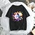 billige Cosplay til hverdagen-Gotisk Cosplay Cosplay kostyme T-skjorte Anime Trykt mønster Harajuku Graphic Kawaii T-Trøye T skjorte Til Herre Dame Voksne
