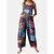 cheap Jumpsuits &amp; Rompers-healter jumpsuit women dungarees loose long Trug Life sleeveless rompers baggy summer trousers patchwork vintage printed playsuits suspender rompers with pockets