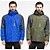 abordables Vestes molletonnées, polaires et de randonnée-Homme Veste Capuche Anorak 3 en 1 Veste Chauffante de Randonnée Veste de ski Hiver Extérieur Chaud Etanche Coupe Vent Respirable Pardessus Trench Top Chasse Pêche Escalade Vert Véronèse Bleu roi Bleu