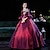 cheap Cosplay &amp; Costumes-Princess Shakespeare Gothic Rococo Vintage Inspired Medieval Prom Dress Dress Party Costume Masquerade Women&#039;s Costume Purple Vintage Cosplay 3/4-Length Sleeve Party Masquerade Homecoming Ball Gown