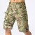 cheap Hunting Clothing-Men&#039;s Cargo Shorts Hiking Cargo Shorts Hiking Shorts Summer Quick Dry Breathable Sweat wicking Wear Resistance Solid Colored Bottoms for Camping / Hiking Hunting Fishing Dark Khaki CP camouflage