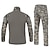 cheap Hunting Clothing-Men&#039;s Hiking Shirt with Pants Hunting Suit Tactical Military Shirt Outdoor Autumn / Fall Spring Summer Multi-Pockets Quick Dry Breathable Wearproof Clothing Suit Camo / Camouflage Long Sleeve