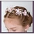 baratos Infantil Tiaras-1 peça de flor da cabeça da grinalda das meninas de 1 peça de crianças / bebês bonitos feitos à mão para crianças acessórios de cabelo para fotos cocar de casamento menina mori acessórios de flor