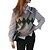 cheap Sweaters-Women&#039;s Vest Pattern Sleeveless Sweater Cardigans V Neck Gray khaki Black