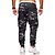 abordables Pants-Homme Joggings Pantalon Cargo Pantalon Camouflage Cordon Taille elastique Multi poche Sport &amp; Loisir du quotidien Actif Casual Noir