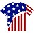 billige Tøjsæt til drenge-Børn Drenge T-shirt Kortærmet Amerikansk Flag 3D-udskrivning Grafisk Flag Trykt mønster Blå Børn Toppe Sommer Aktiv Dagligdagstøj Regulær 4-12 år