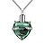 preiswerte Modische Halsketten-Ulatree Urnenketten für Asche Feuerbestattung Schmuck für Asche Urnen für menschliche Asche Herzketten für Frauen Gedenkanhänger immer in meinem Herzen (hellgrün)