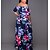 cheap Plus Size Dresses-Women&#039;s Plus Size Dress Swing Dress Maxi long Dress Half Sleeve Floral Graphic One Shoulder Hot Holiday Spring Summer XL 2XL 3XL 4XL 5XL