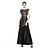 abordables Cosplay &amp; Costumes-Gatsby le magnifique Charleston Rétro Vintage Les rugissantes années 20 Années 1920 robe de vacances Robe Déguisement Halloween Robes de bal Femme Paillettes Franges Costume noir +Doré / Rose Claire