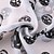 cheap Scarves &amp; Bandanas-Women&#039;s Chiffon Scarf Holiday Black and White Scarf Skull / Polyester
