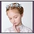 abordables Enfant Coiffures-1 pièces enfants / bambin filles tête de couronne fleur belle accessoires de cheveux pour enfants faits à la main photo coiffure mariage mori fille coréenne fleur fille accessoires