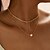 abordables Collares-1 PC Collar Collares en capas Mujer Regalo Fiesta de baile Fiesta de Cumpleaños Diamante Sintético Legierung