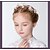 abordables Enfant Coiffures-1 pièces enfants / bambin filles tête de couronne fleur belle accessoires de cheveux pour enfants faits à la main photo coiffure mariage mori fille coréenne fleur fille accessoires