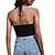 cheap Tank Tops-Women&#039;s Sweater Solid Color Knitted Sleeveless Sweater Cardigans Summer Halter Neck Black Brown Beige
