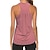 economico Yoga Tops-Top da allenamento a schiena d&#039;oca per le donne palestra esercizio yoga camicie camicette larghe abbigliamento sportivo senza maniche canotte tunica t-shirt,92 grigio