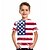 billige Tøjsæt til drenge-Drenge 3D Grafisk Flag T-shirt Kortærmet 3D-udskrivning Sommer Aktiv Polyester Børn 4-12 år Dagligdagstøj Regulær