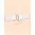 abordables Belts-Ceinture large Soirée Plein Air Quotidien Ceinture Femme Couleur monochrome Blanc / L&#039;autume / L&#039;hiver / Printemps / Eté