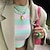 baratos Camisolas-Mulheres Colete Suéter Riscas Sem Manga Casacos de malha Decote U Rosa