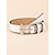 abordables Belts-Sur les Hanches Soirée Plein Air Quotidien Ceinture Femme Couleur monochrome Blanc / basique / L&#039;autume / L&#039;hiver / Printemps / Eté