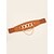 abordables Belts-Ceinture large Quotidien du quotidien Vacances Ceinture Femme Couleur monochrome Rouge Brun / L&#039;autume / L&#039;hiver / Printemps / Eté / Alliage