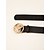 abordables Belts-Mujer Cinturón de Cintura Negro Fiesta Calle Uso Diario Diario Cinturón Color puro / Trabajo / Básico / Otoño / Invierno / Primavera