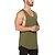 preiswerte Running &amp; Jogging Clothing-Herren Tank Top Running Sport Top Fitnesshemd Ärmellos Weste / Fahrradweste Sommer Baumwolle Atmungsaktiv Schnelltrocknend Yoga Fitness Laufen Sportbekleidung Sportkleidung Schwarz Weiß Grün