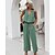 cheap Tank Tops-Women&#039;s Streetwear Solid Color Date Casual / Daily Two Piece Set V Neck Pant Wide leg pants Blouse Tank Top Pants Sets Drawstring Tops / Loose
