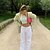abordables Pulls-Gilet Chandail Femme Rayure Mélange polyester / coton Pull Cardigans Col en U Rose Claire
