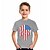 abordables Sets de Vêtements pour Garçons-T-shirt Garçon Enfants Manches Courtes drapeau américain 3D effet Graphique Drapeau Imprimé Gris Enfants Hauts Eté Actif Usage quotidien Standard 4-12 ans